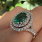 Anello smeraldo ovale