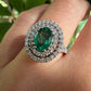 Anello smeraldo ovale