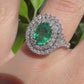Anello smeraldo ovale
